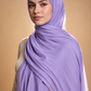 Lilac soft stretch jersey hijab by Al Emira