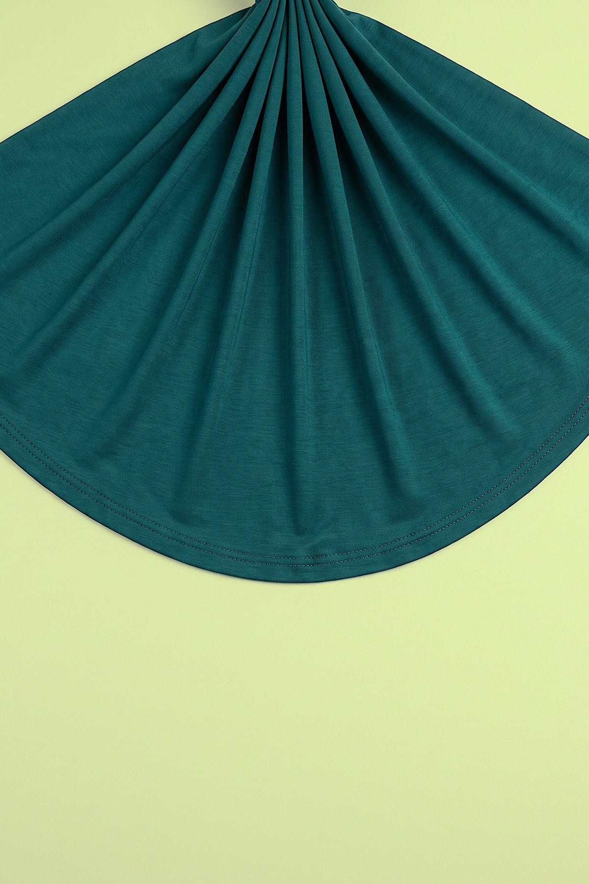 Deep teal cotton jersey hijab, 190 x 80cm, from the Al Emira Silora range