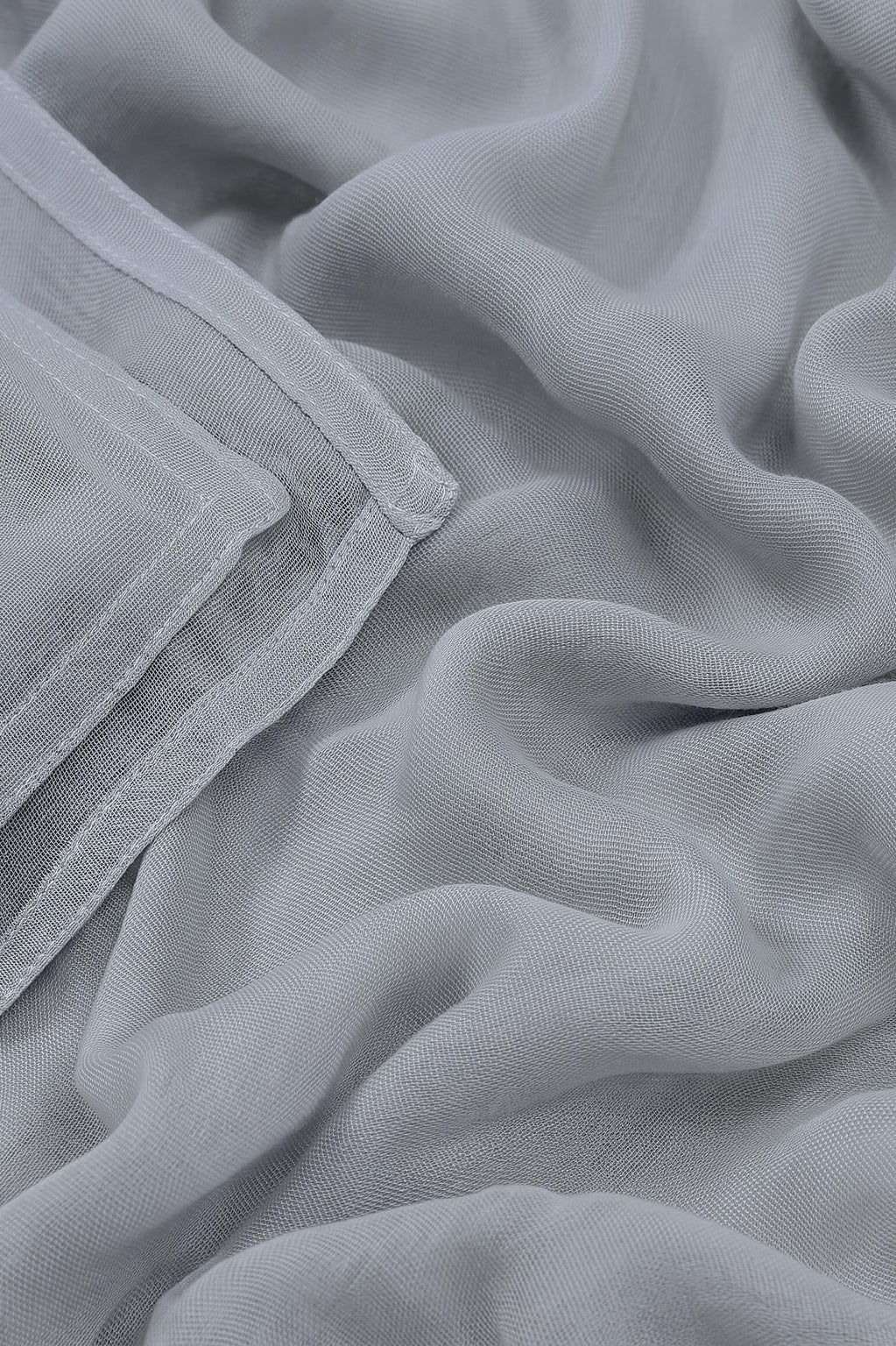 Blue-grey 100% modal hijab, 180 x 70cm, from the Al Emira Double Stitch range