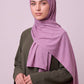 Orchid Silora cotton jersey hijab by Al Emira