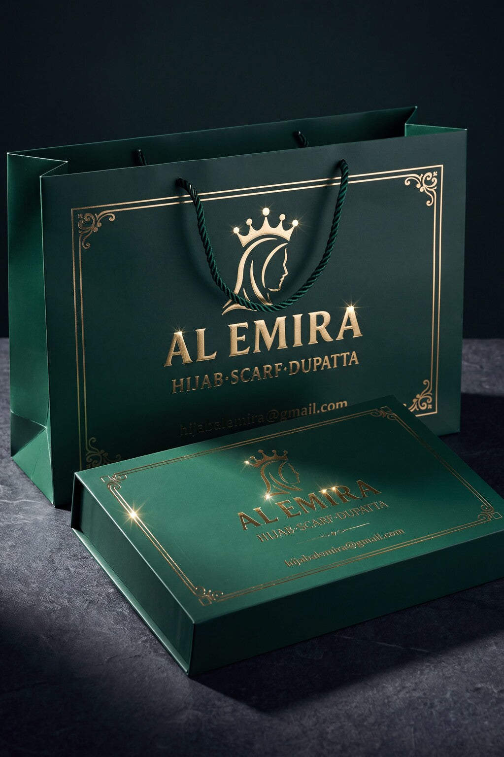 Al Emira gift bag and gift box