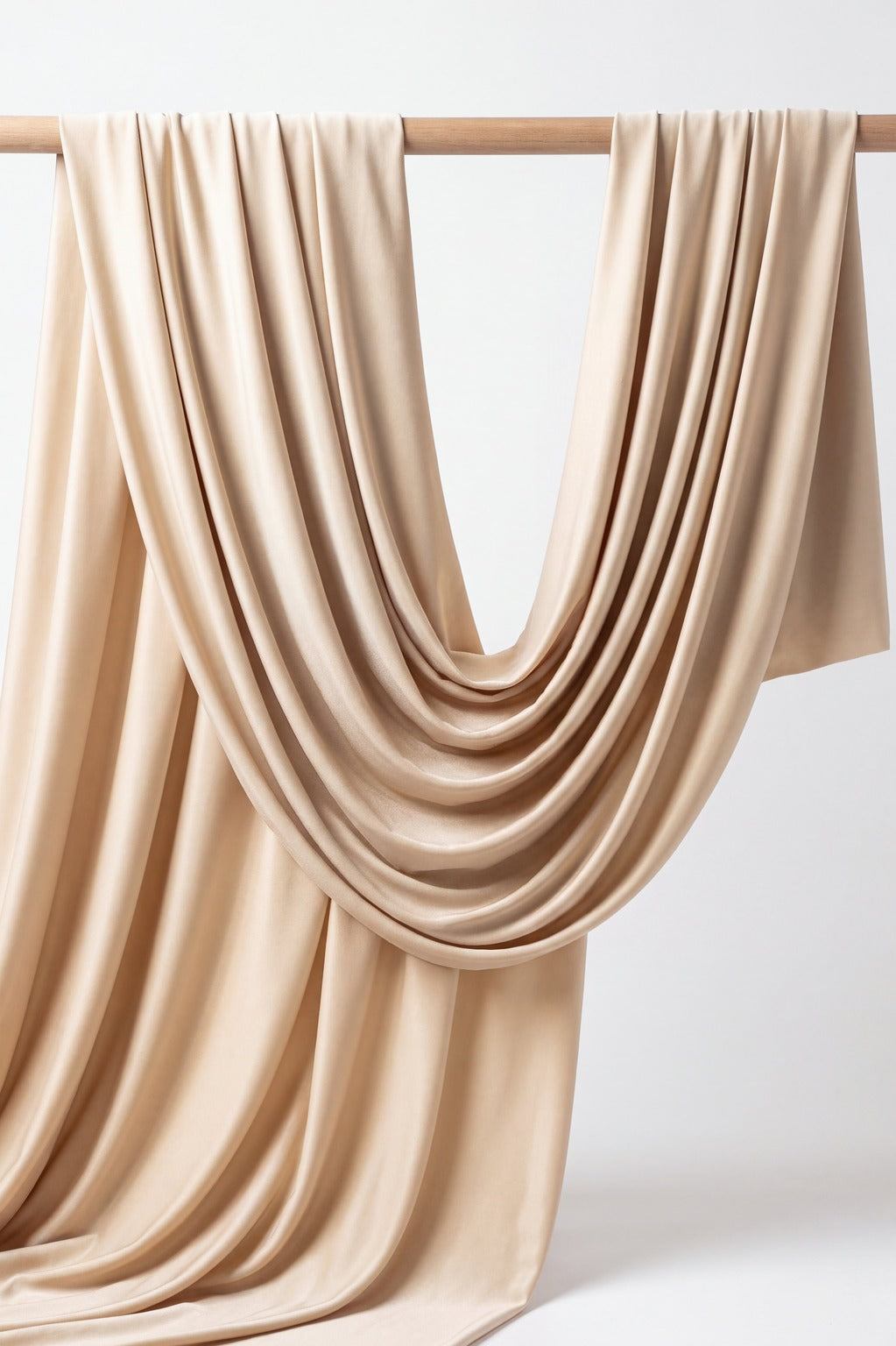 Nude Almond plain jersey hijab, 180 x 75cm