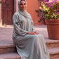 Blossom abaya in Sage, view 3