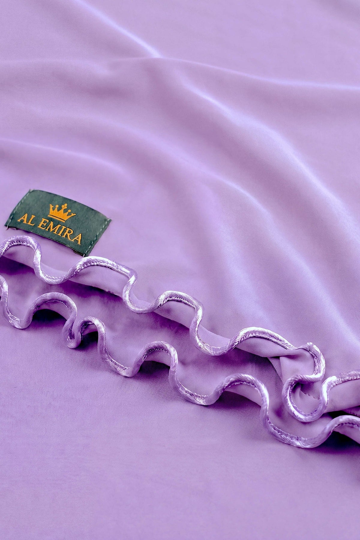 Light purple Satin Ripple jersey hijab, 180 x 80cm