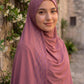 Rosewood Rainfall liquid jersey hijab by Al Emira