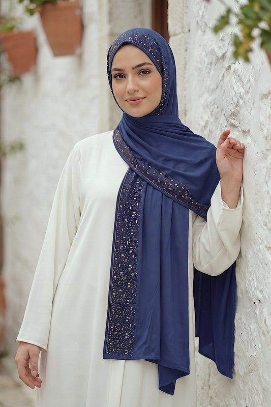 Royal Cascade liquid jersey hijab by Al Emira