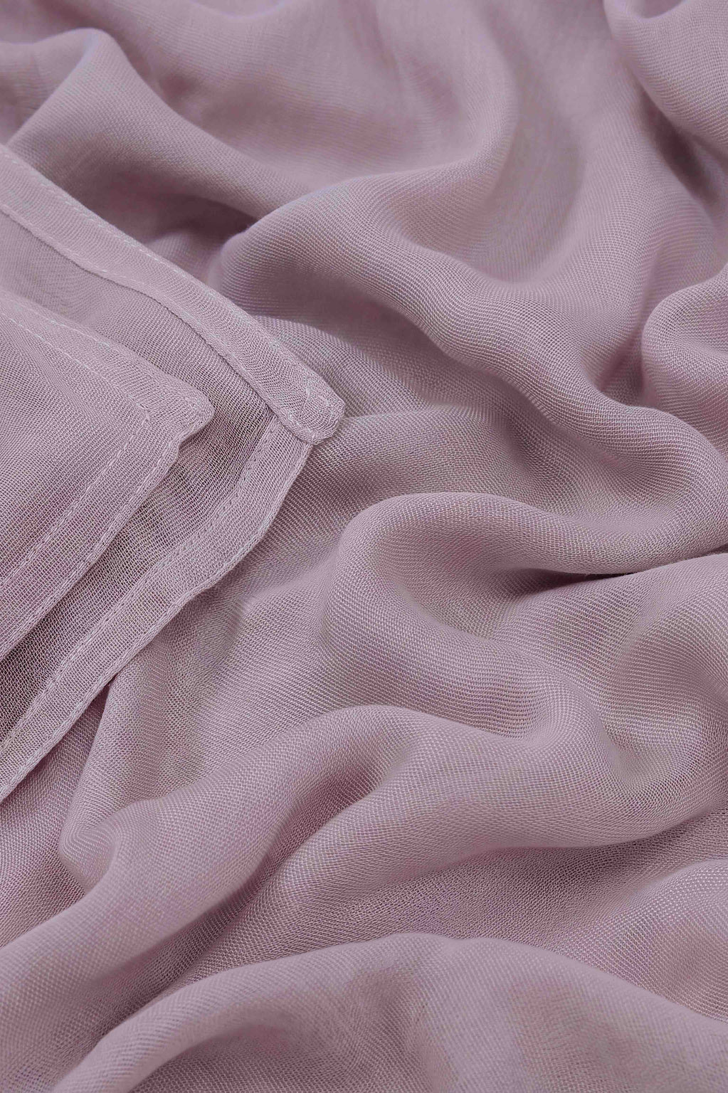 Soft misty purple 100% modal hijab, 180 x 70cm, from the Al Emira Double Stitch range