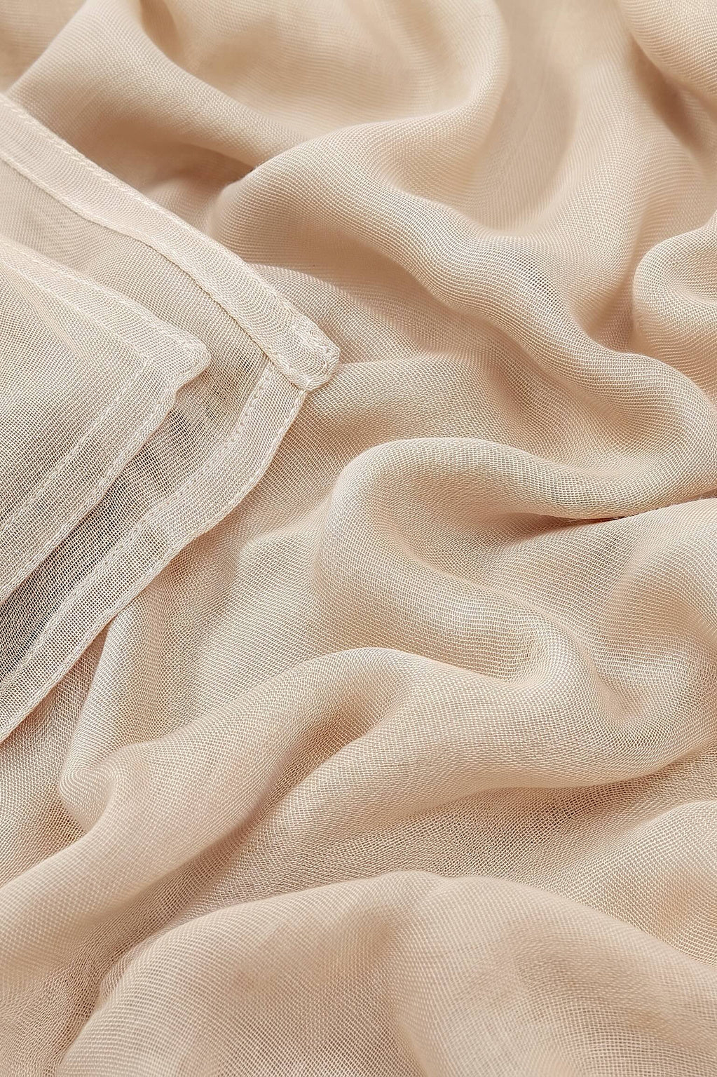 Warm cream 100% modal hijab, 180 x 70cm, from the Al Emira Double Stitch range