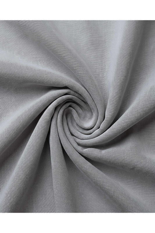 Steel grey stretch modal hijab, 185 x 70cm, from the Al Emira Single Stitch range