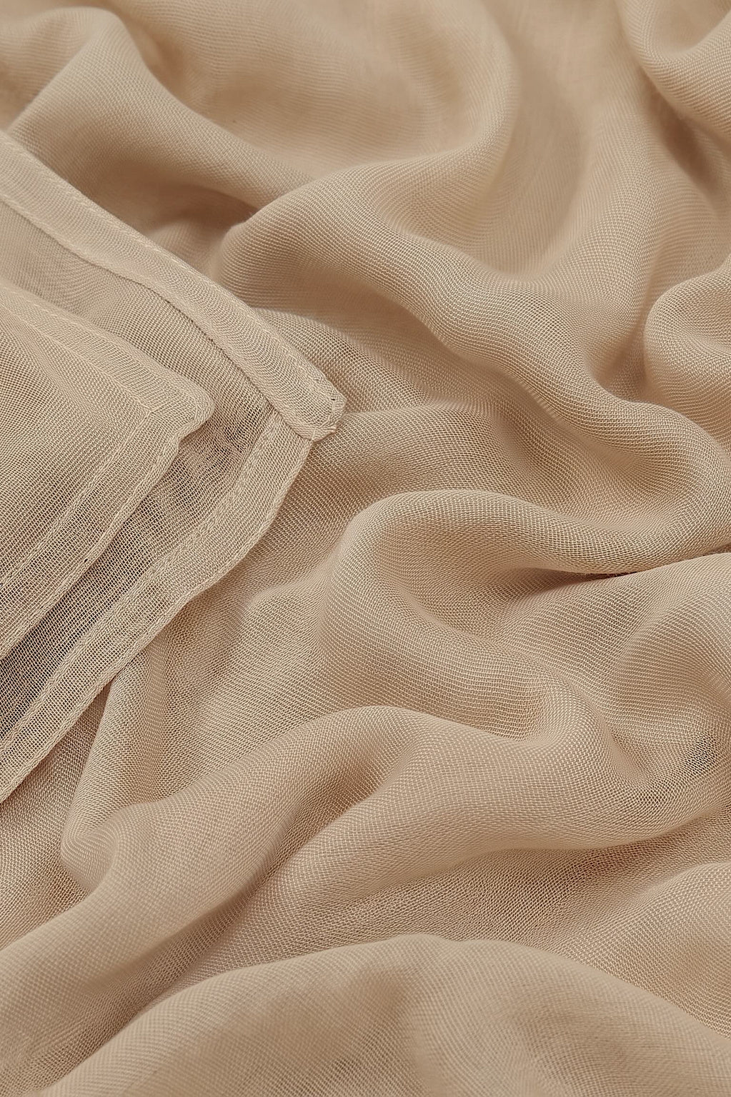 Sandy beige 100% modal hijab, 180 x 70cm, from the Al Emira Double Stitch range