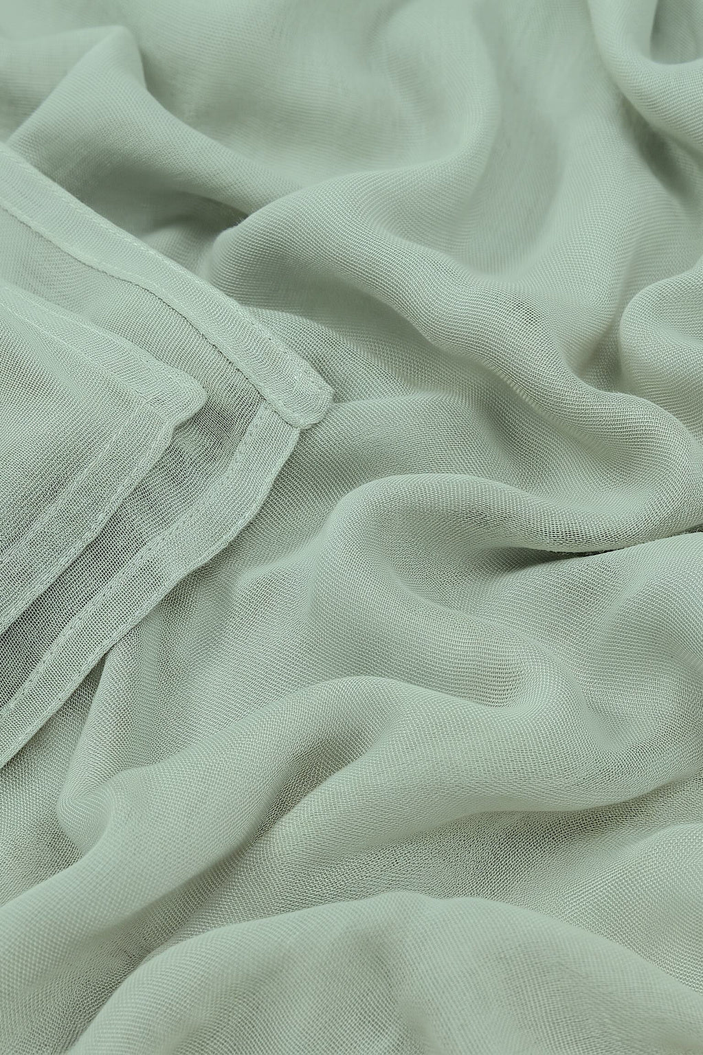 Pale sage green 100% modal hijab, 180 x 70cm, from the Al Emira Double Stitch range