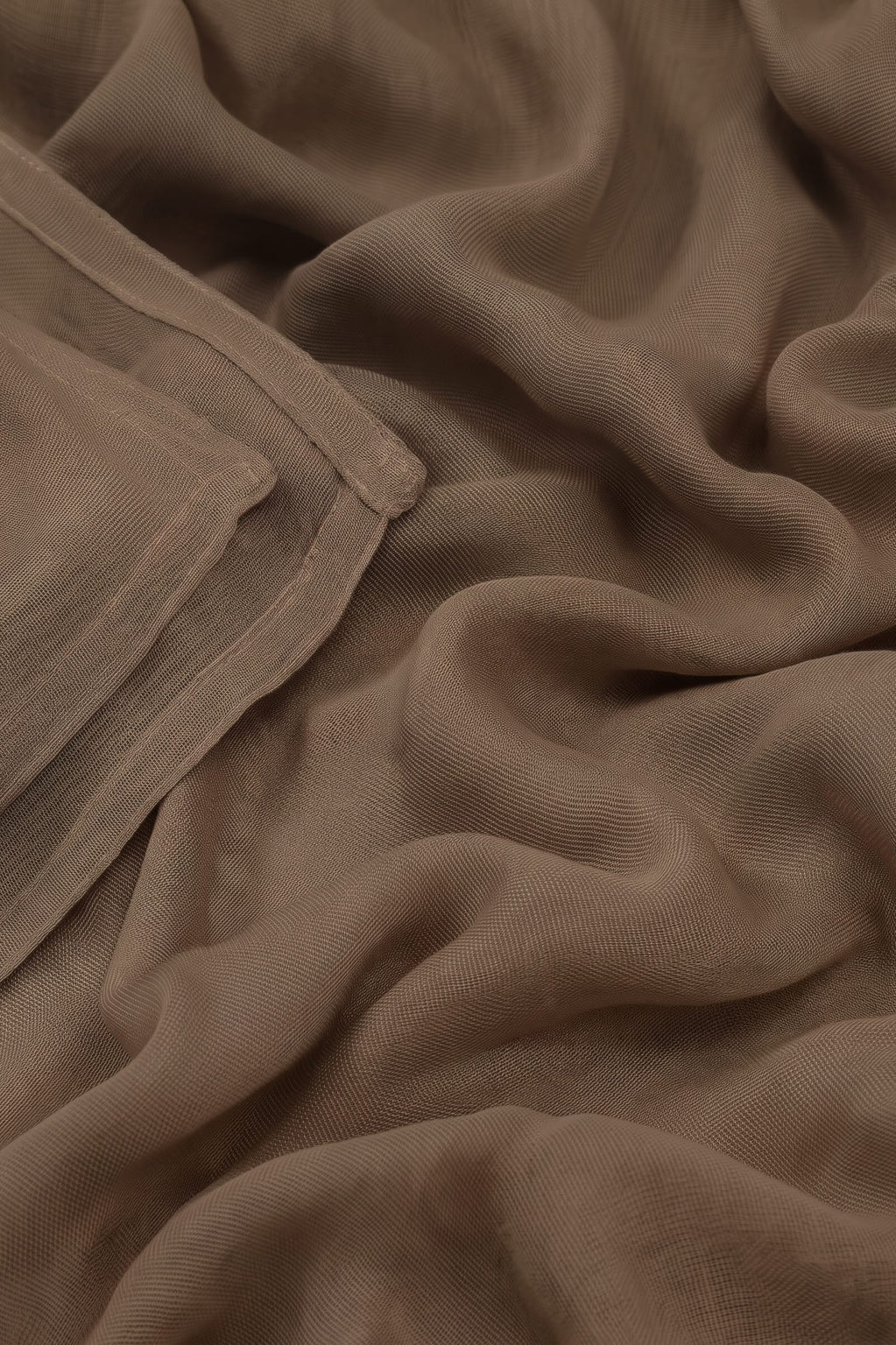 Warm taupe 100% modal hijab, 180 x 70cm, from the Al Emira Double Stitch range