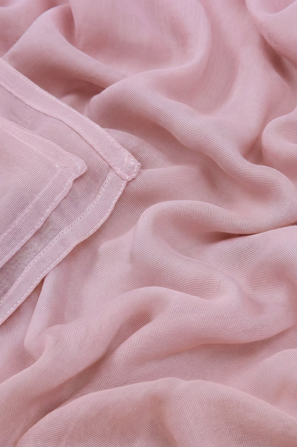 Pale rose pink 100% modal hijab, 180 x 70cm, from the Al Emira Double Stitch range