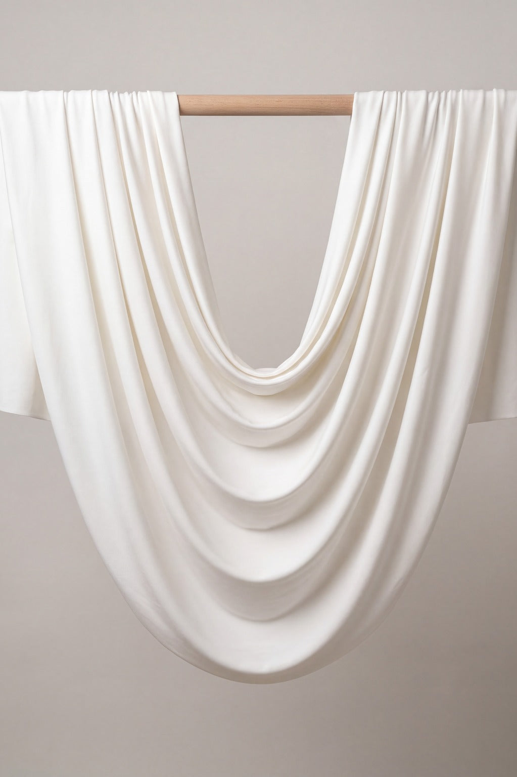 Milk White plain jersey hijab, 180 x 75cm