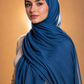 Royal blue soft stretch jersey hijab by Al Emira