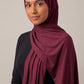 Garnet Silora cotton jersey hijab by Al Emira