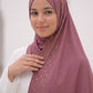 Rosewood Cascade hijab in a jersey, cotton and silk blend