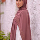 Rosewood Cascade jersey hijab, 180 x 85cm