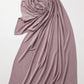 Mauve Plain Edition liquid jersey hijab in a jersey, cotton and silk blend