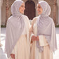 Al Emira Quartz Stardust Trail hijab in a jersey, cotton and silk blend