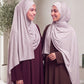 Al Emira Quartz Rhinestone hijab in a jersey, cotton and silk blend
