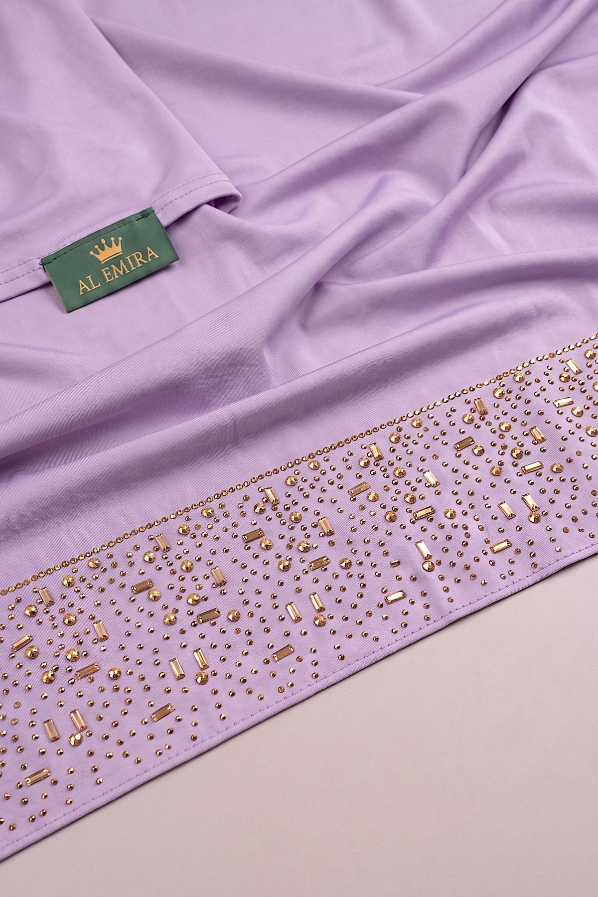 Light purple liquid jersey hijab from the Al Emira Cascade range