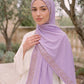 Al Emira Lilac liquid jersey hijab for everyday wear