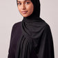 Noir Silora cotton jersey hijab by Al Emira