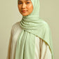 Sage Satin Ripple liquid jersey hijab by Al Emira
