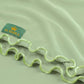 Sage green Satin Ripple jersey hijab, 180 x 80cm