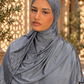 Periwinkle Rainfall liquid jersey hijab, view 2
