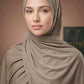 Fawn Stardust Trail liquid jersey hijab by Al Emira
