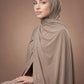 Tan Stardust Trail jersey hijab, 175 x 70cm