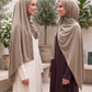 Al Emira Fawn Rhinestone hijab in a jersey, cotton and silk blend