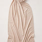Oatmeal Plain Edition liquid jersey hijab in a jersey, cotton and silk blend