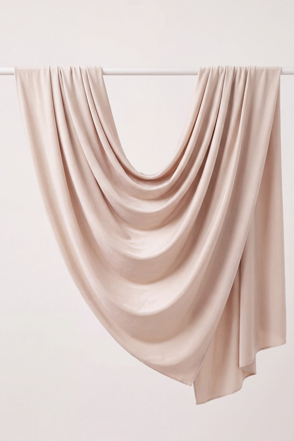 Oatmeal plain jersey hijab, 180 x 75cm