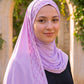 Lilac Rainfall liquid jersey hijab by Al Emira