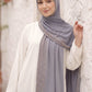 Pewter Cascade liquid jersey hijab by Al Emira