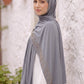 Al Emira Pewter liquid jersey hijab for everyday wear
