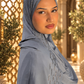 Periwinkle Rainfall liquid jersey hijab by Al Emira