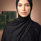 Noir Stardust Trail liquid jersey hijab by Al Emira