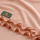 Soft peach Satin Ripple jersey hijab, 180 x 80cm