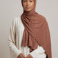 Terracotta Silora cotton jersey hijab by Al Emira