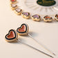 Al Emira heart shape cameo hijab pins, set of 20