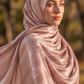 Light pink chiffon hijab with diamanté stones by Al Emira