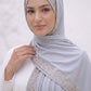 Cloud Cascade hijab in a jersey, cotton and silk blend