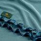 Deep blue-green Satin Ripple jersey hijab, 180 x 80cm