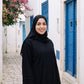Tresse abaya in Noir wholesale set, view 5