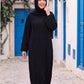 Tresse abaya in Noir wholesale set, view 2