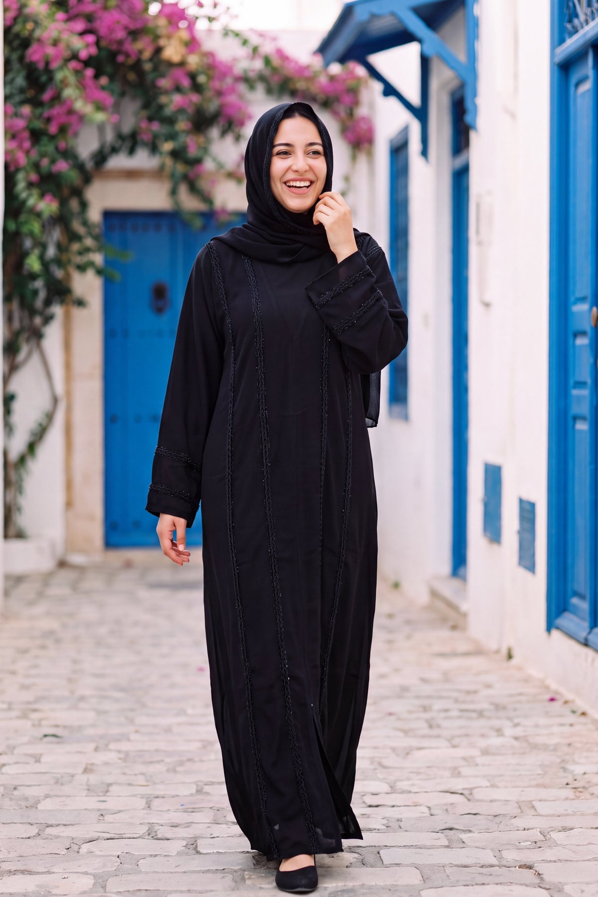 Tresse abaya in Noir, view 2